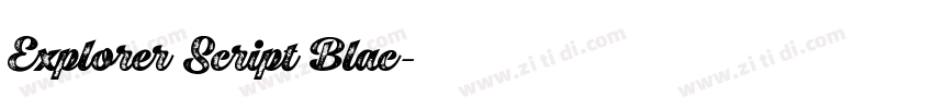 Explorer Script Blac字体转换